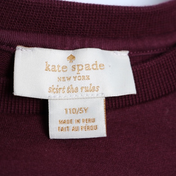 Kate Spade Skirt The Rules Burgundy Dress 5Y - Picture 1 of 4
